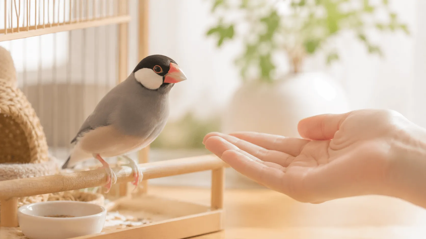 文鳥が手を怖がるとき｜慣らし方と無理をしない距離感