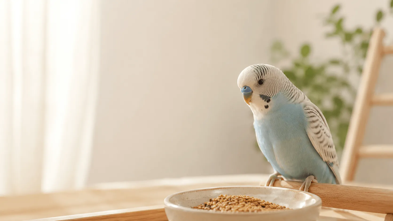 インコが餌を食べないとき｜環境変化・換羽・受診目安