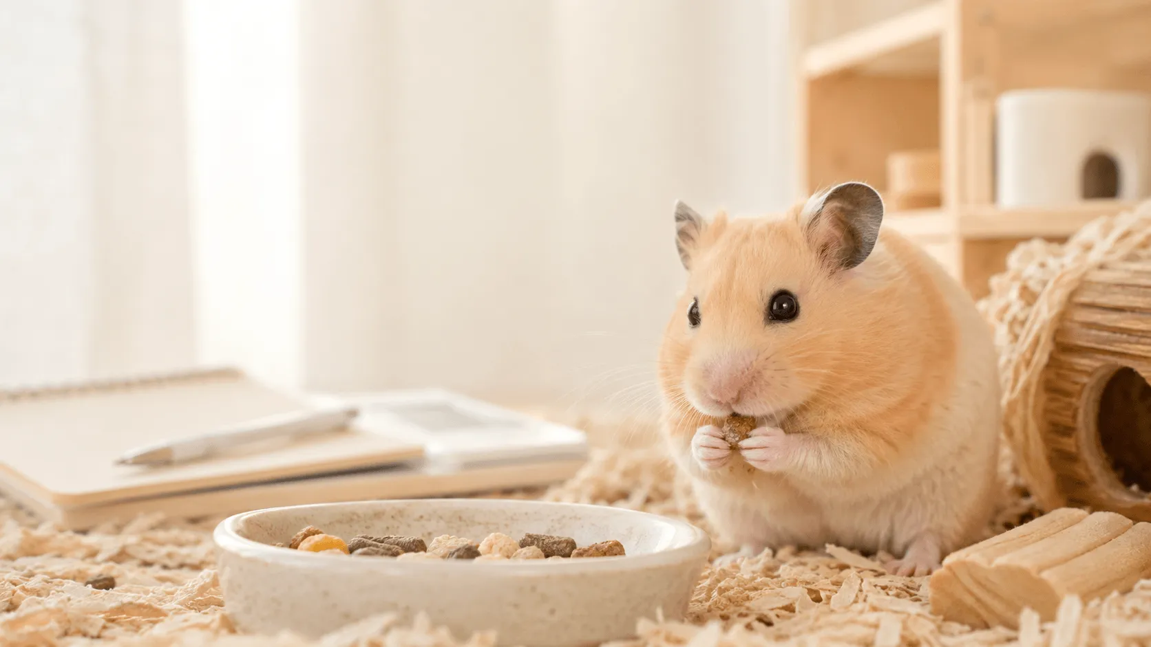 ハムスターの歯が伸びすぎるとき｜かじり方・食べ方・体重変化