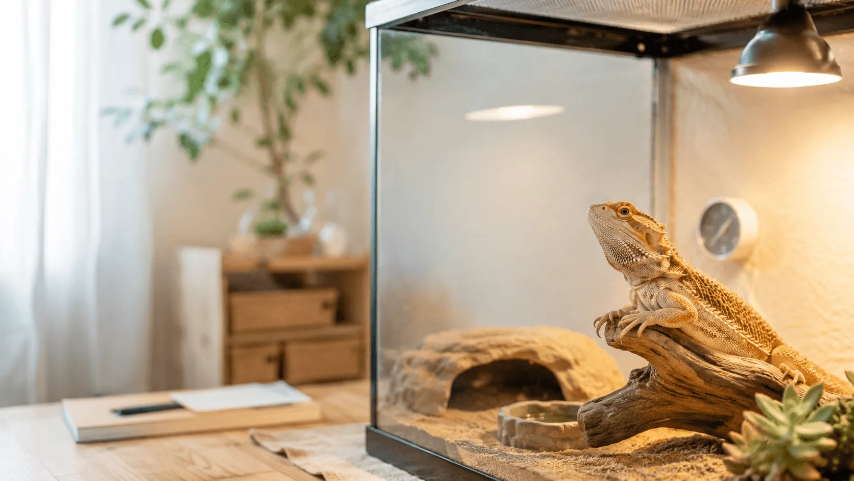 フトアゴヒゲトカゲを迎える前に知りたい飼育環境｜温度・紫外線・広さ