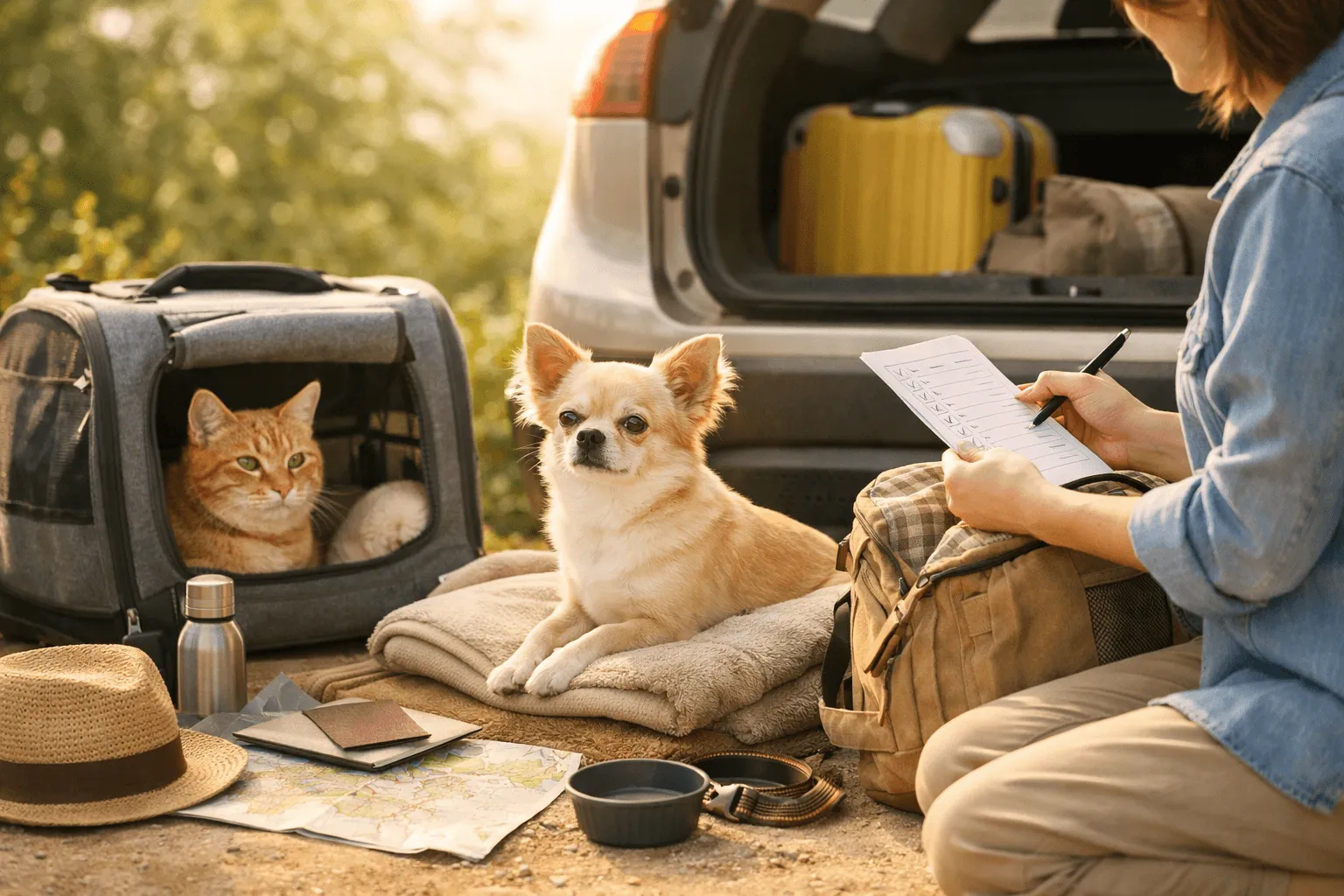 ペットと旅行する前に確認すること