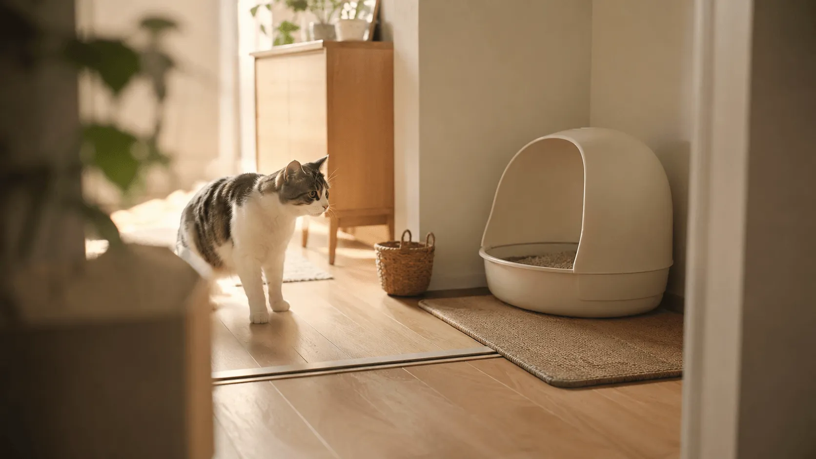 猫がトイレの前で迷う｜入りづらさを生む環境要因とは