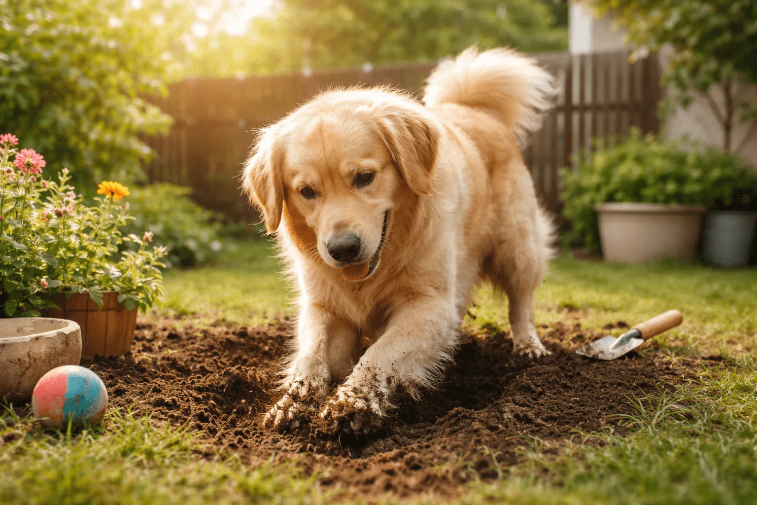 犬が穴を掘るのはなぜ？本能と対策
