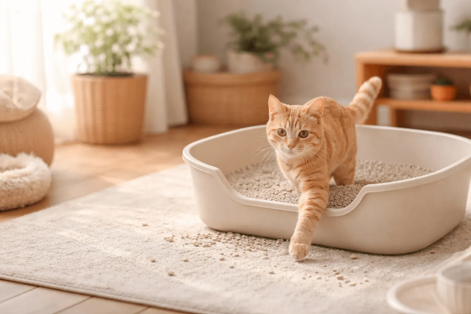 猫砂が飛び散るのはなぜ？原因と今日からできる対策まとめ