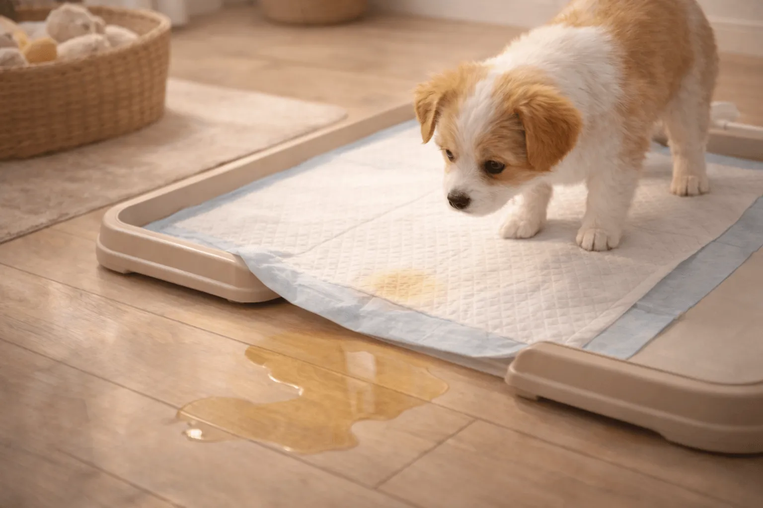 犬のトイレのはみ出し・そそう | トレーとシーツの選び方