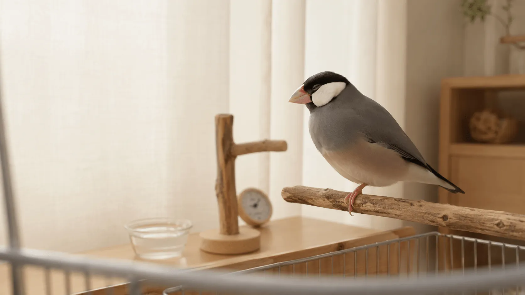 文鳥が片足で寝る理由｜寒さ・安心・足の違和感の見分け方