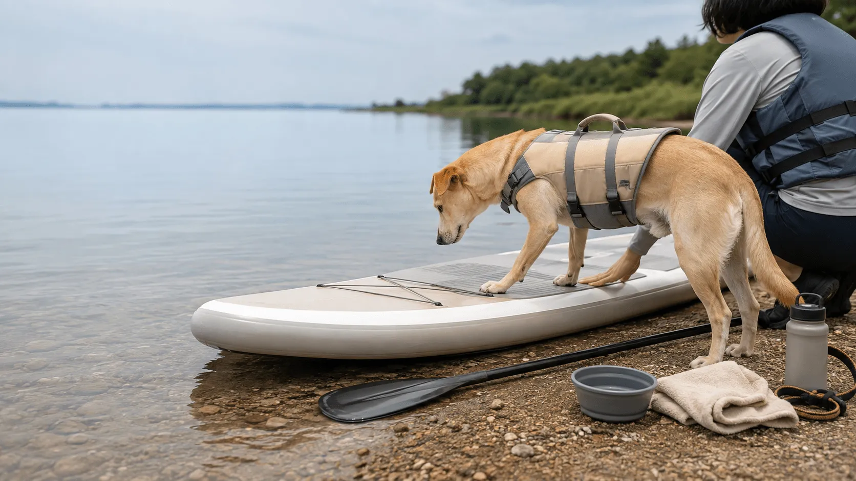 犬とSUPを始める前に｜乗せ方・ライフジャケット・やめどき
