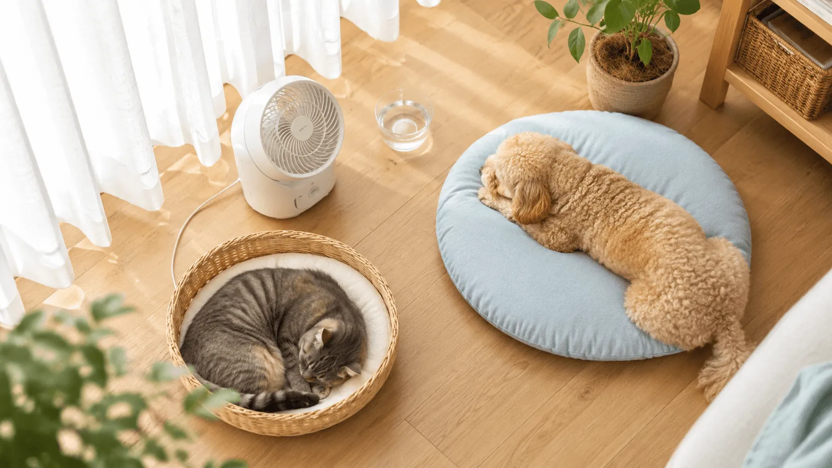 犬猫の夏の室温｜エアコンは何度が目安？