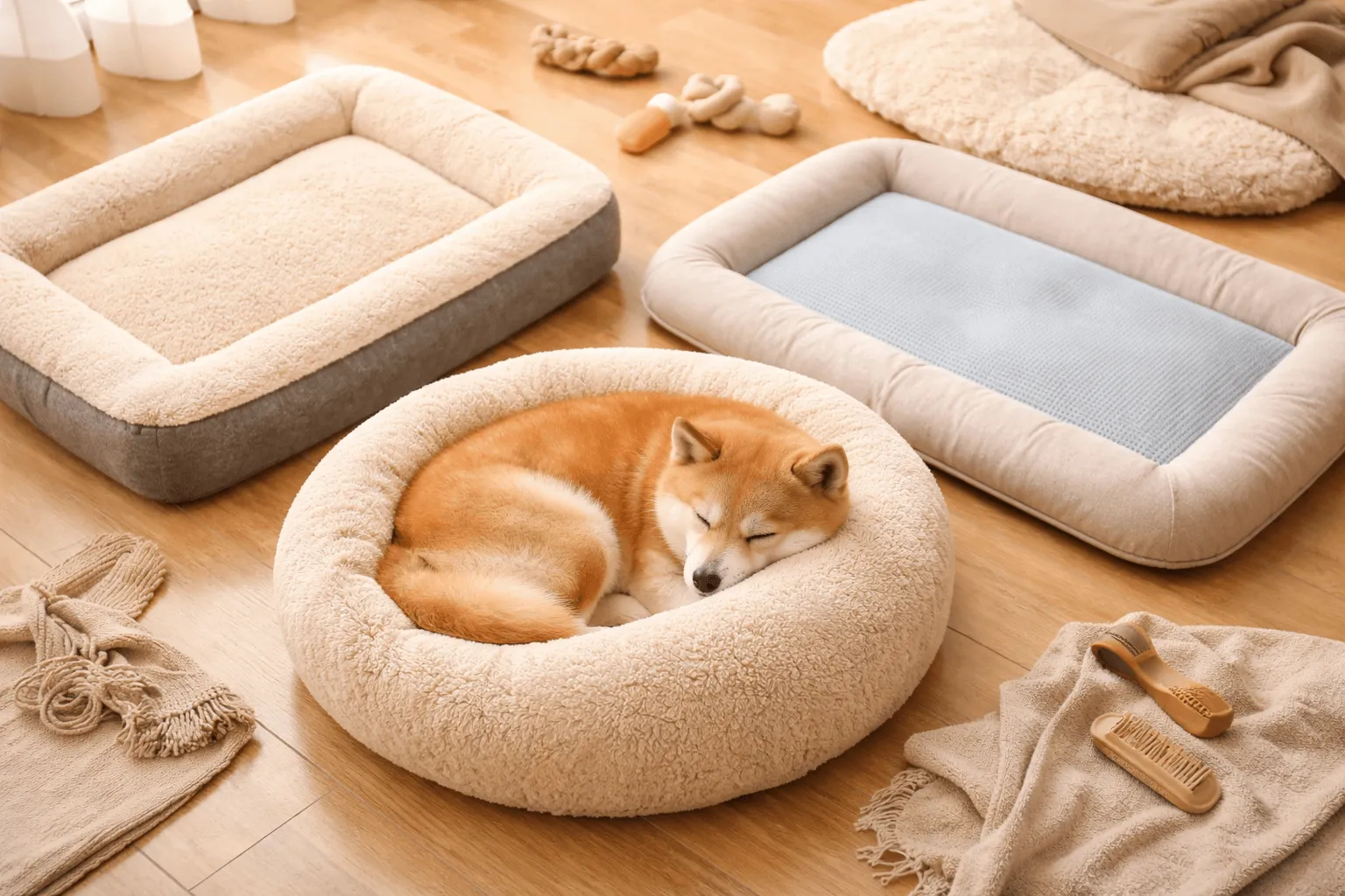 犬用ベッドの選び方｜サイズと素材