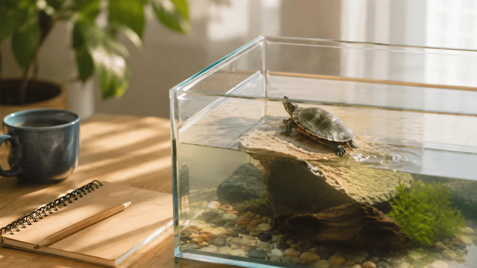 カメはどのくらい大きくなる？寿命・水槽サイズ・将来の飼育負担