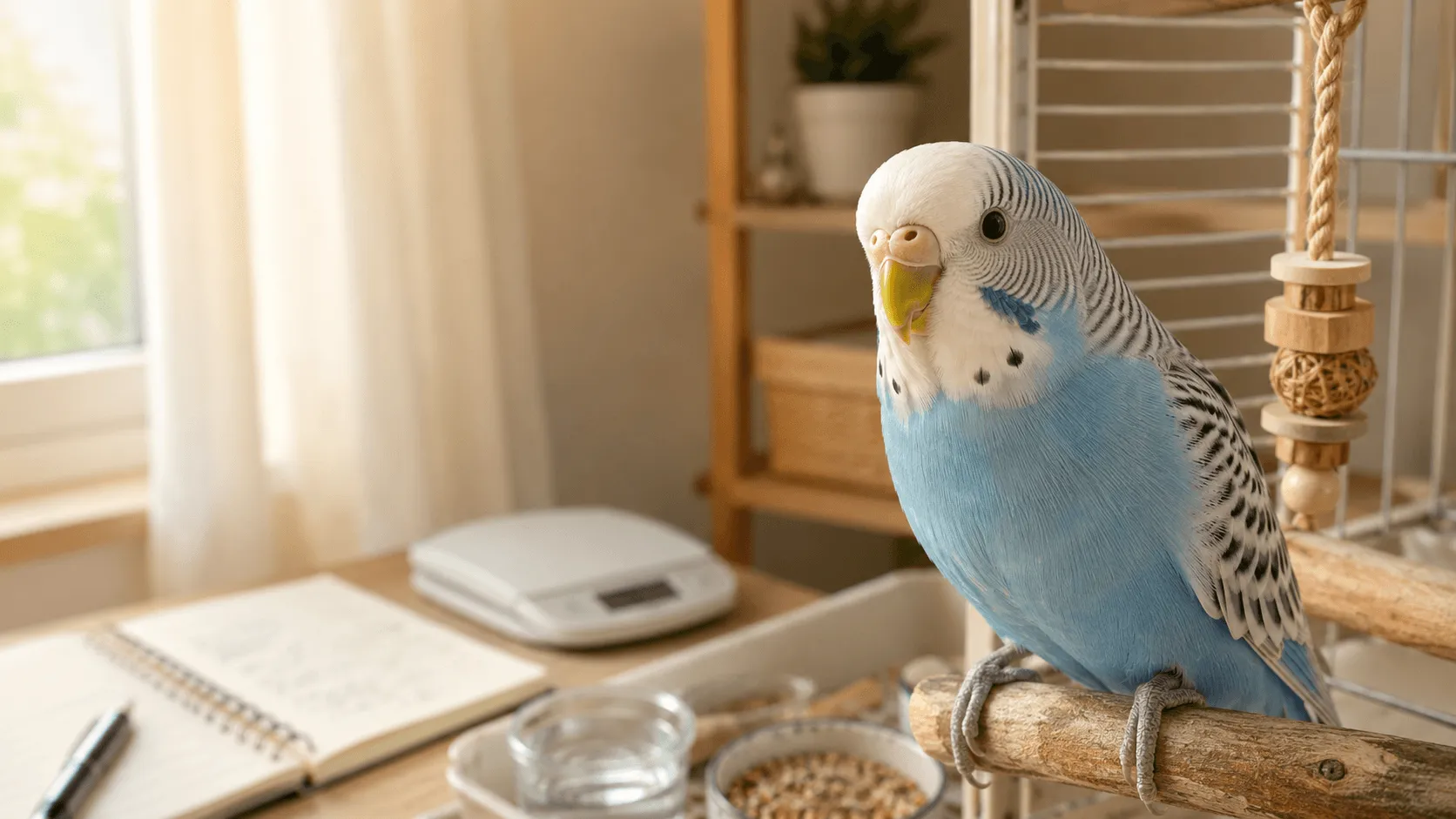 インコのくちばしが伸びすぎるとき｜削れ方・食事・受診目安