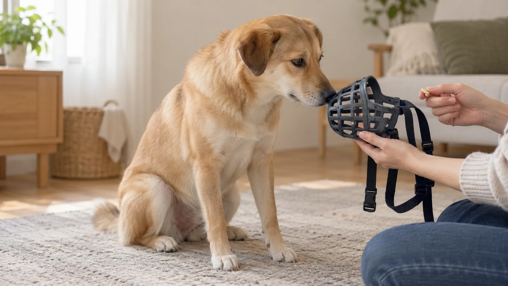 犬の口輪はどう選ぶ？パンティング・飲水と無理のない慣らし方