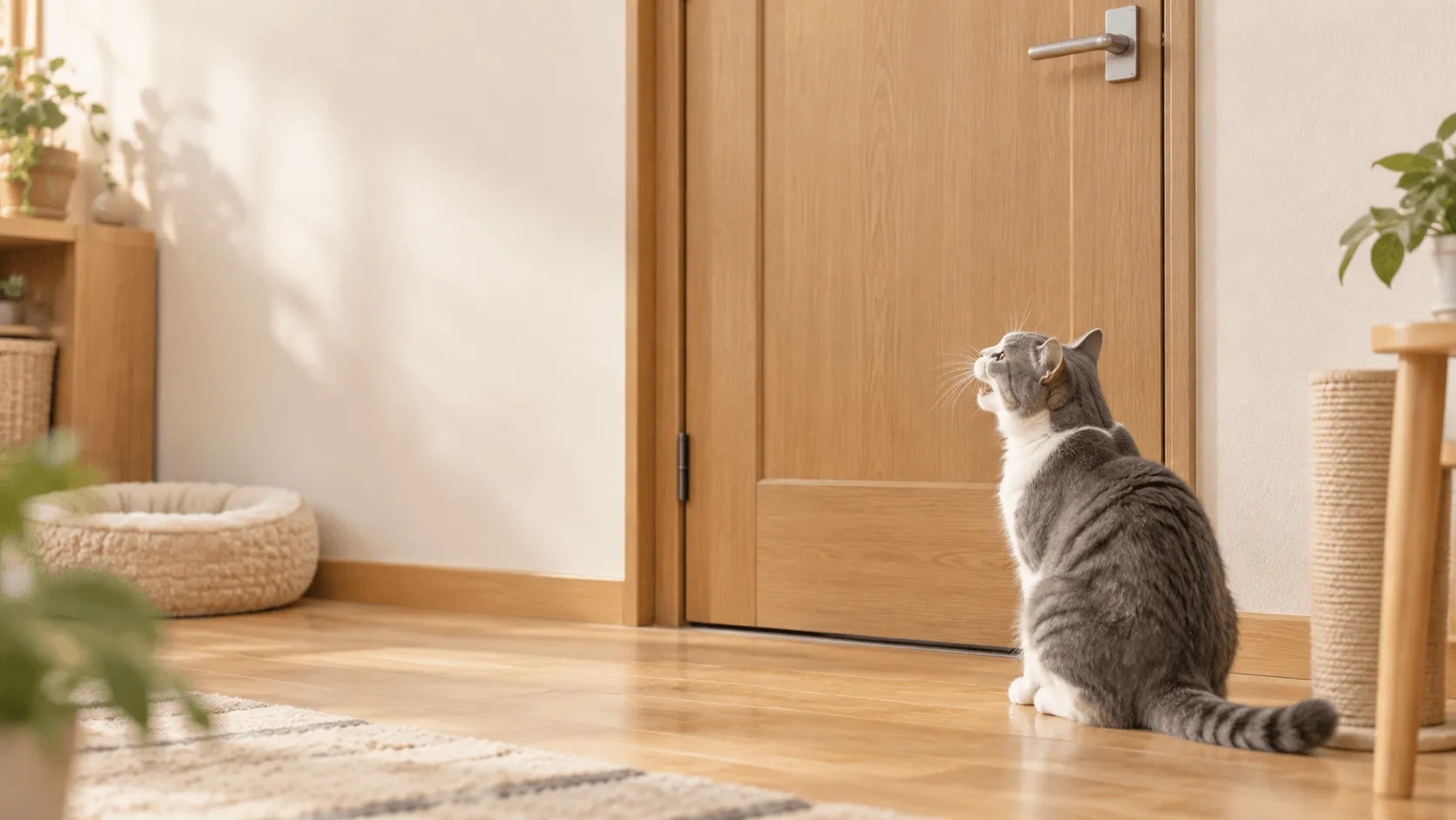 猫が閉めたドアの前で鳴くとき｜出入りの要求と部屋の整え方
