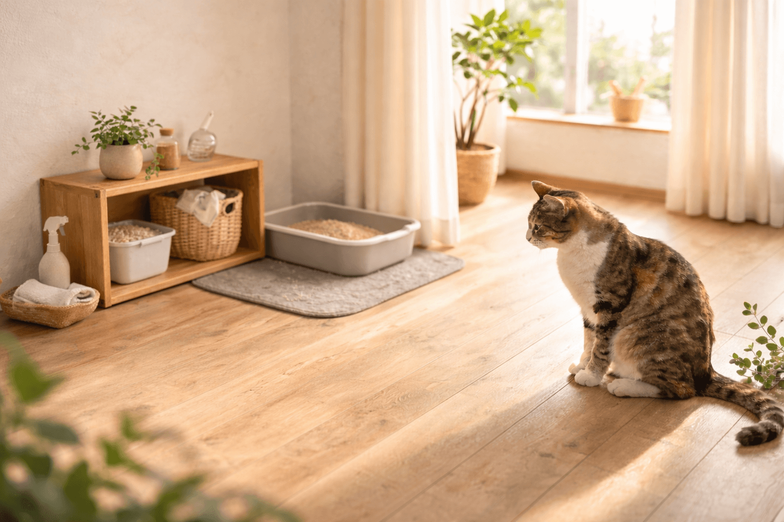 猫のトイレ｜猫砂・システムトイレ・失敗・臭いをどう整えるか