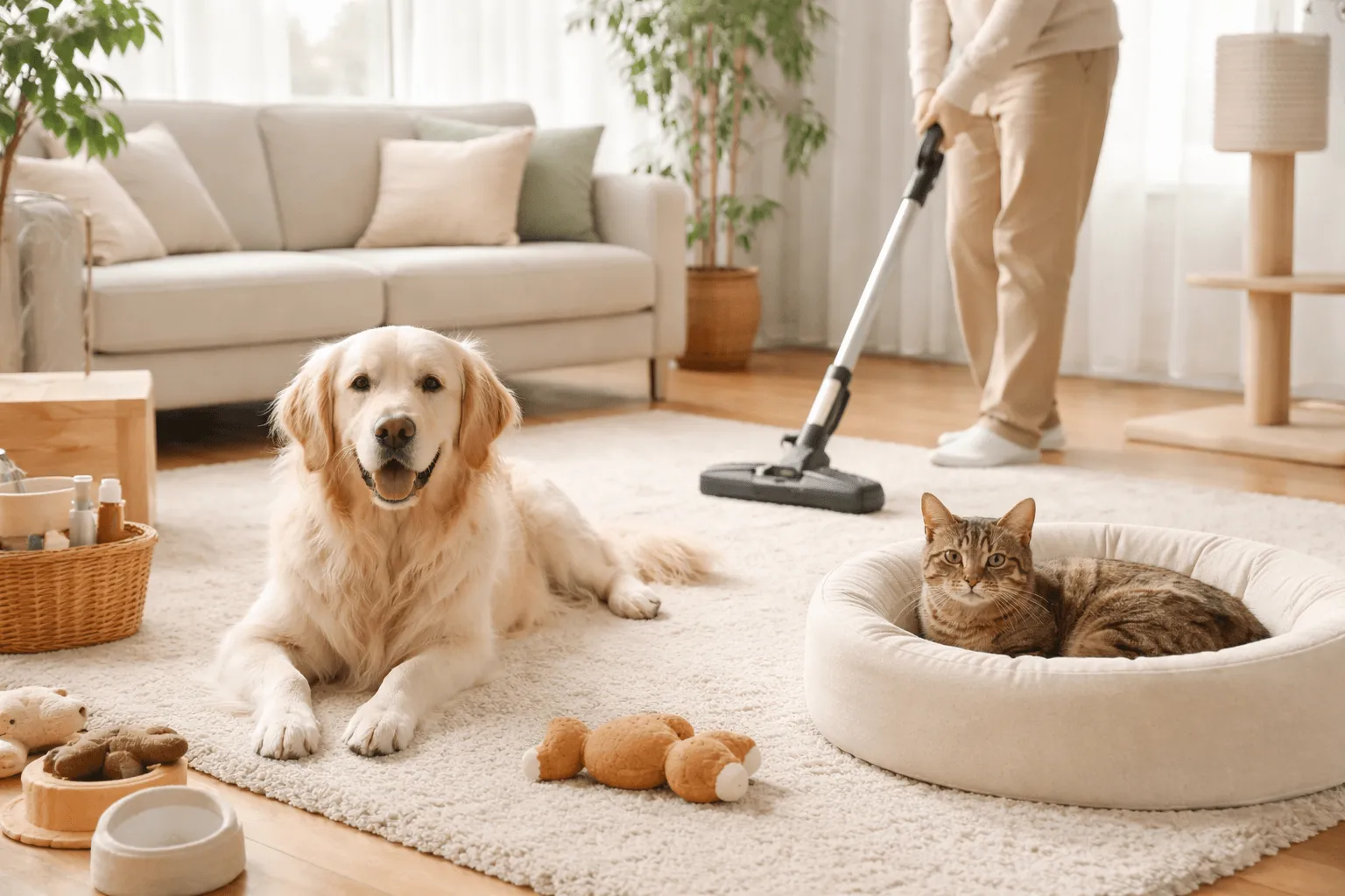 ペットと暮らす家の掃除頻度｜どこまでやれば清潔なのか