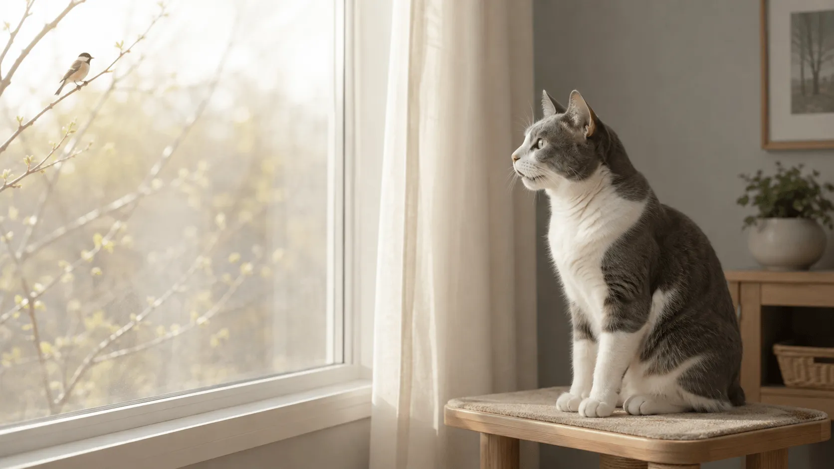 猫が窓の外を見て「カカカ」と鳴くのはなぜ？クラッキング行動の意味