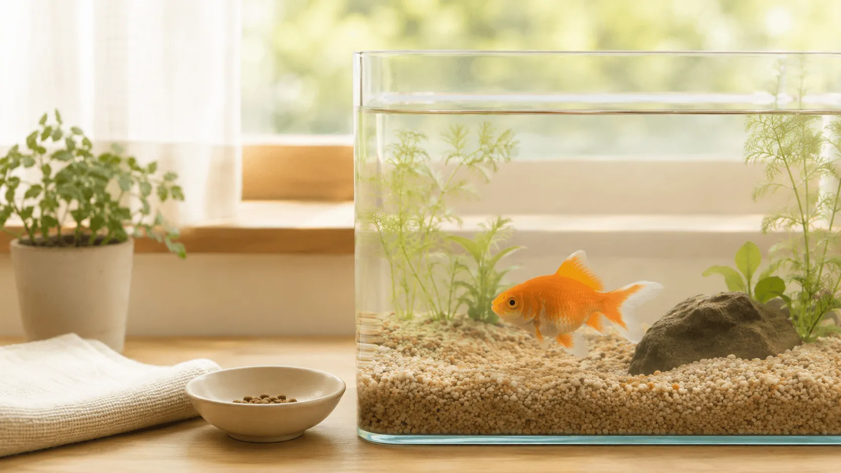 金魚が餌を食べないとき｜水温・水質・体調の見分け方
