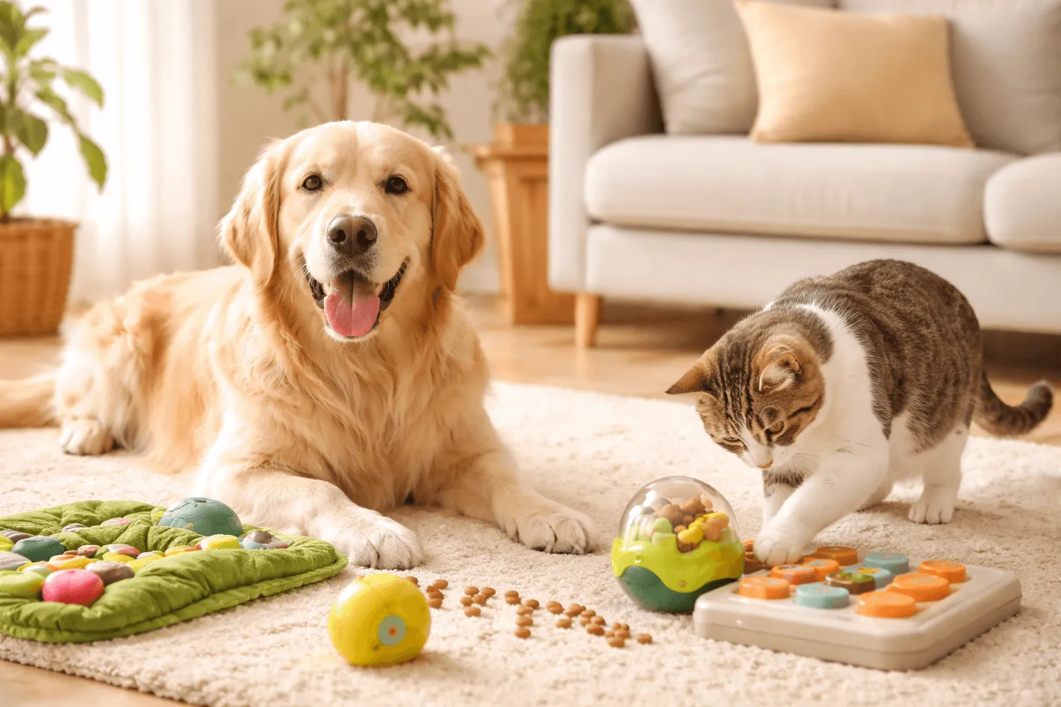 犬猫の知育玩具は必要？選び方と効果