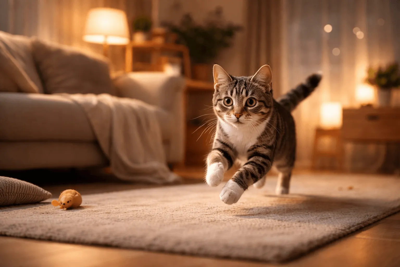 猫が夜に走り回るのはなぜ？活動リズムと対処の考え方