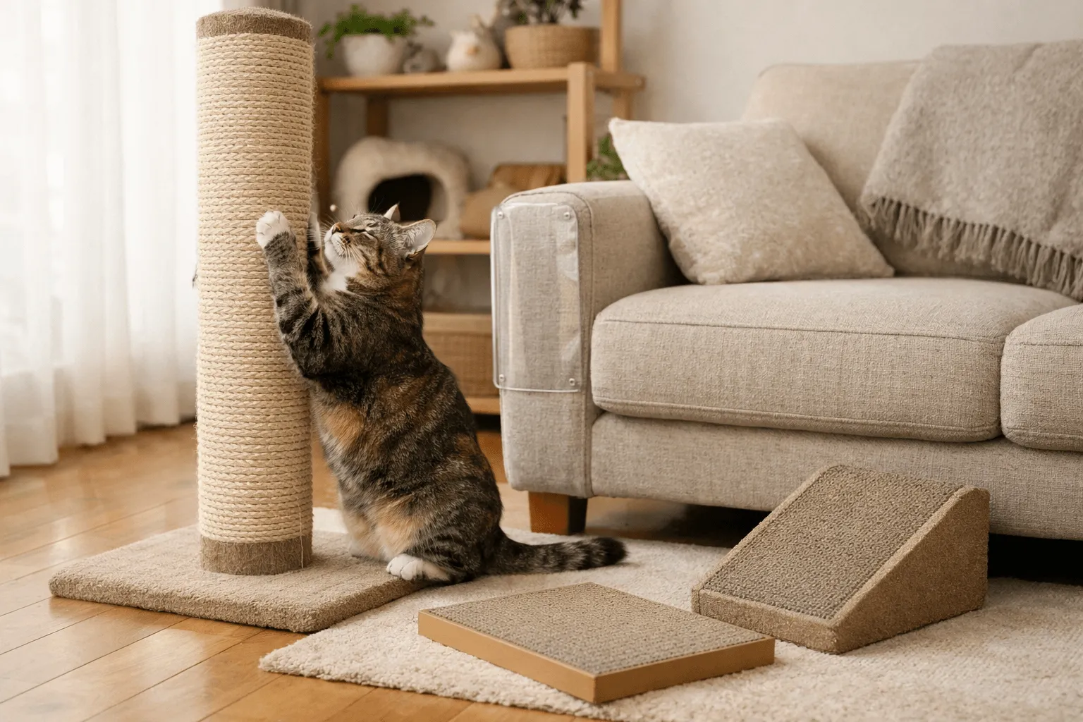 猫の爪とぎ対策｜家具を守りつつ行動を満たす