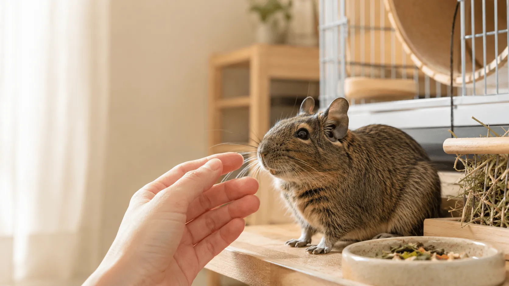 デグーの歯が白い・色が薄いとき｜正常なオレンジ色と受診判断