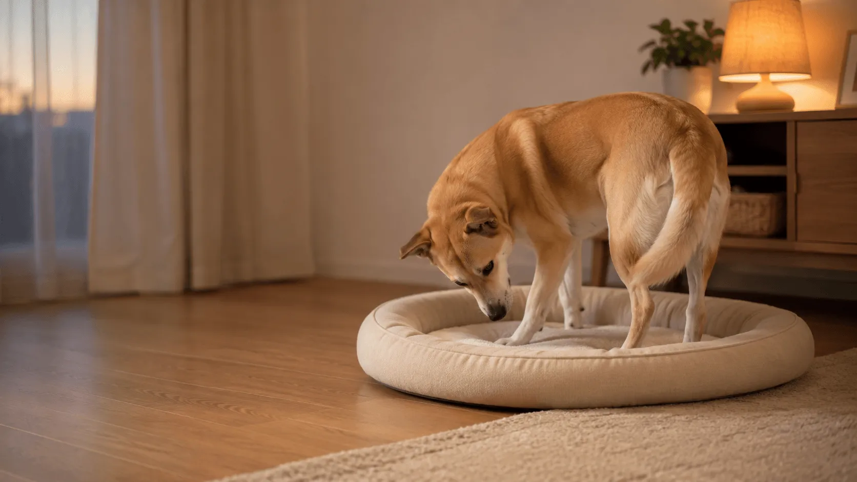 犬が寝る前にくるくる回る理由｜本能・寝床・違和感の見方