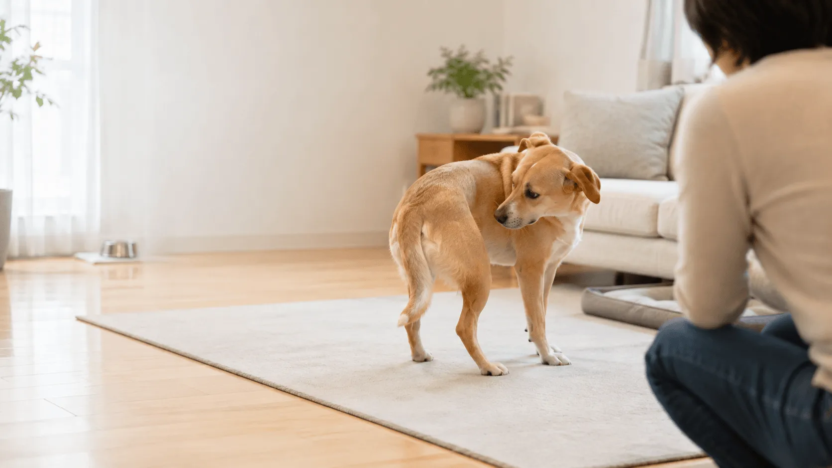 犬がお尻を床にこすりつけるとき｜肛門腺・かゆみ・受診目安の見方