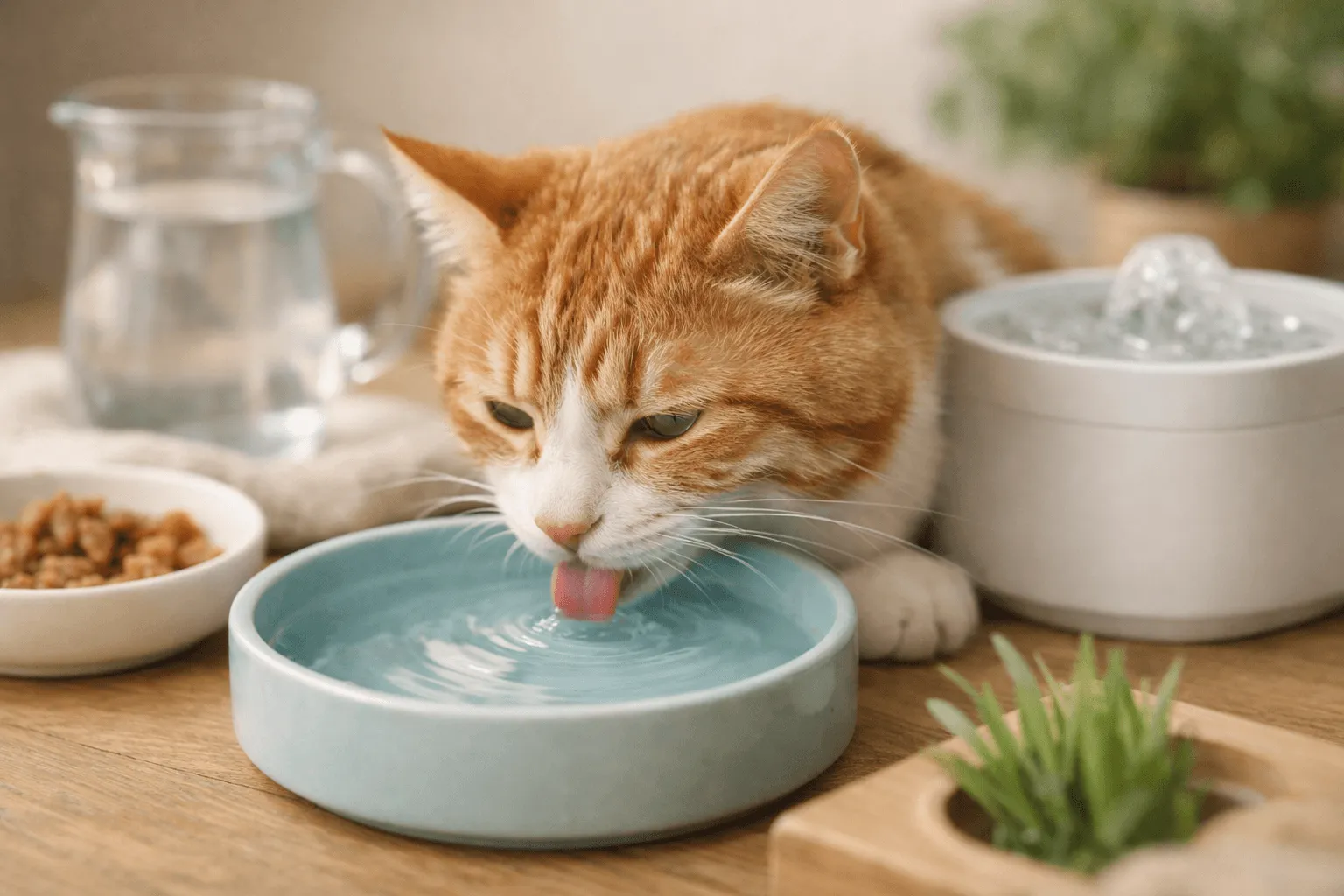 猫が水を飲まない｜飲水量の目安と増やす工夫