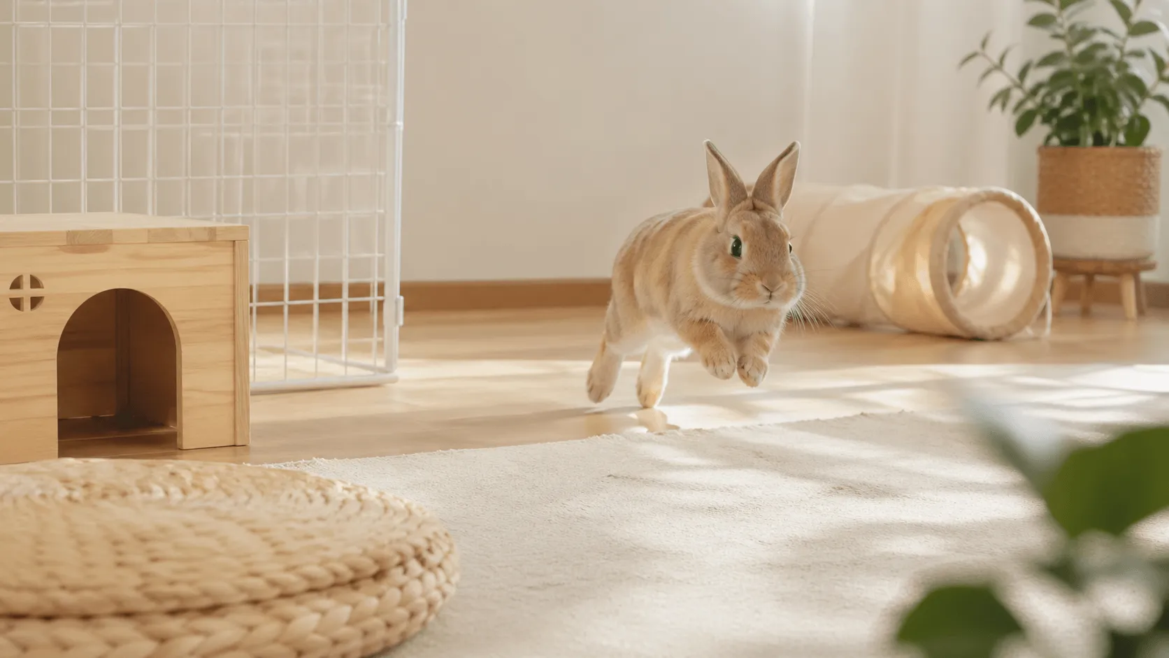 うさぎの部屋んぽは必要？迎える前に知りたい運動と安全対策