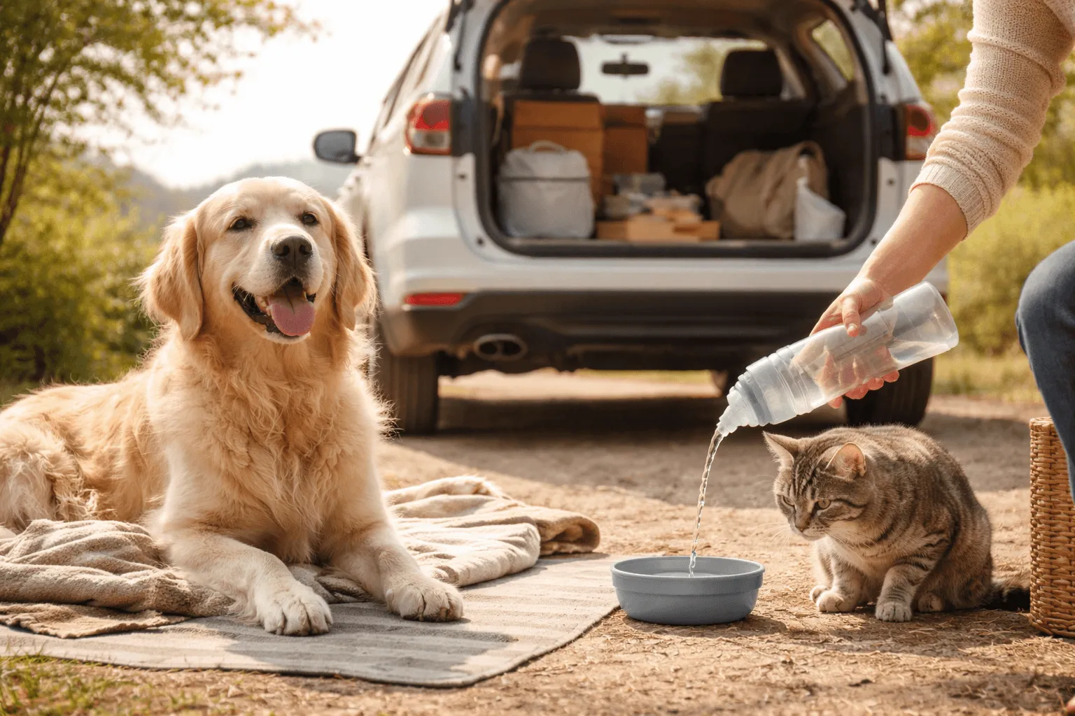 ペットと長距離移動｜休憩や水分の考え方