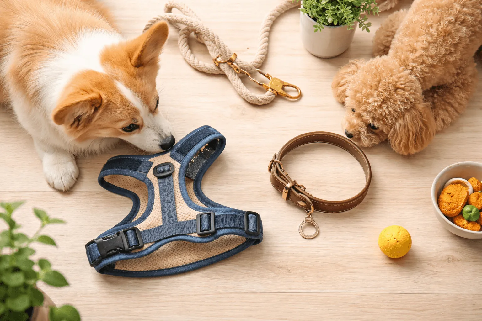 ハーネスと首輪の違い｜体への負担と使い分け