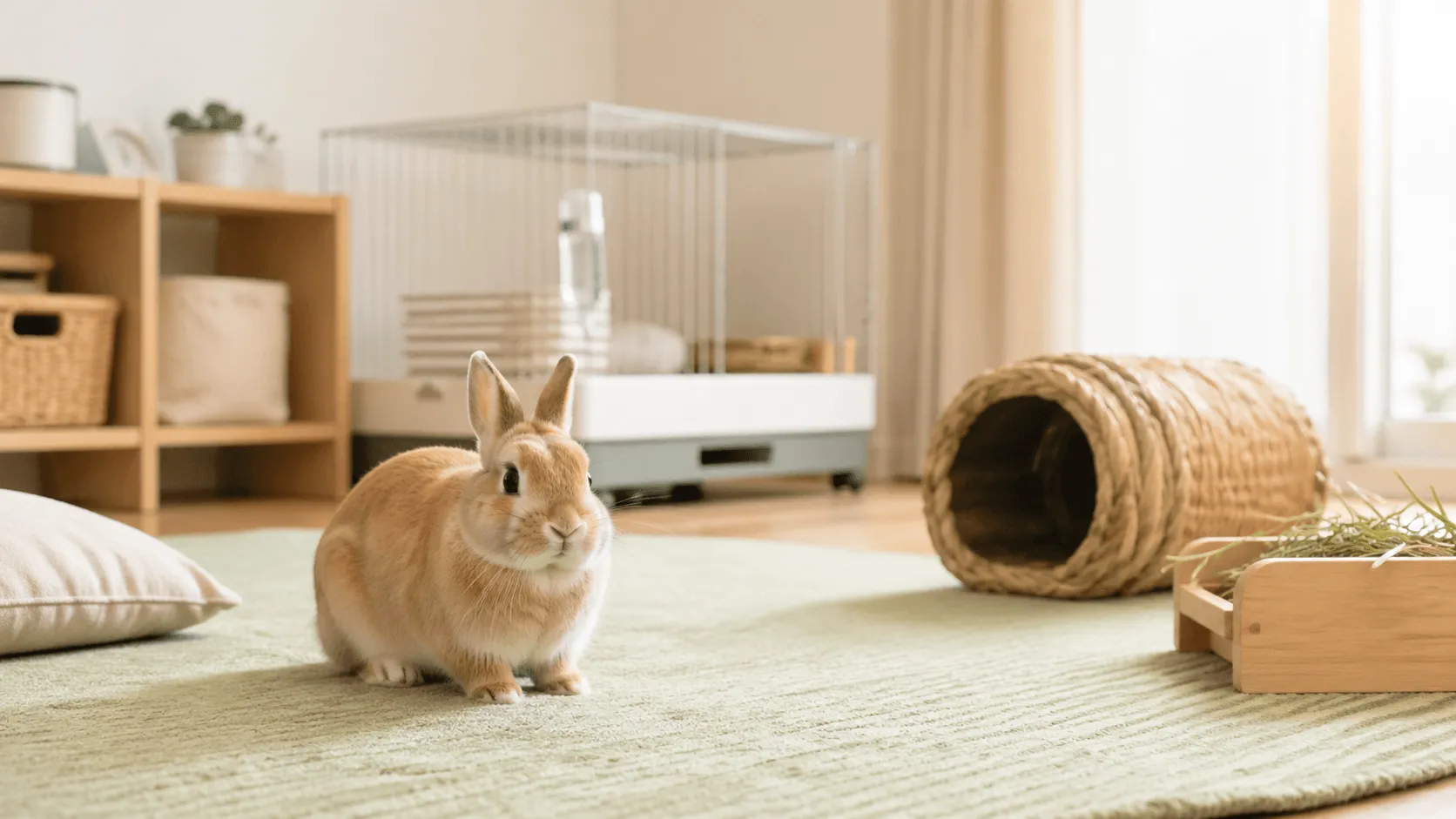 うさぎは一人暮らしでも迎えられる？留守番と生活リズムの相性