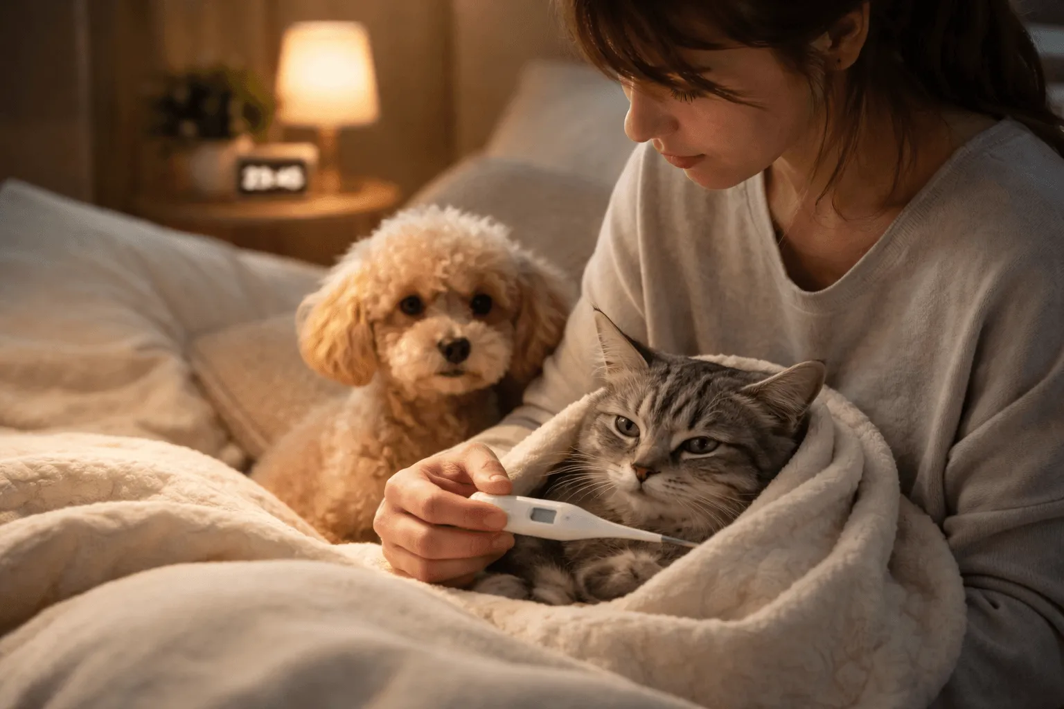 夜間にペットの体調が変わったときの判断ガイド｜受診の目安と考え方