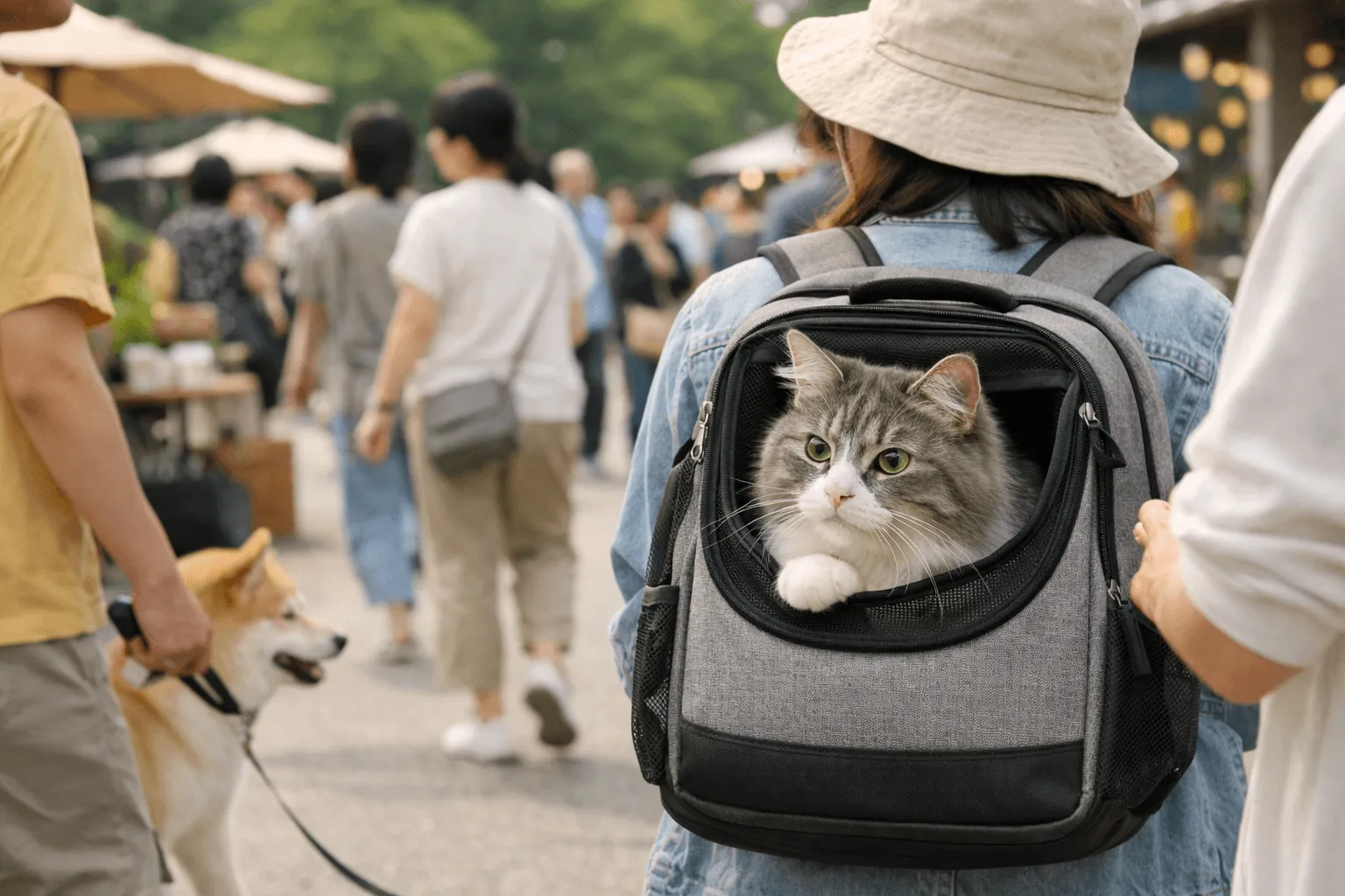 ペットを混雑した場所に連れていっていい？判断の基準を整理する