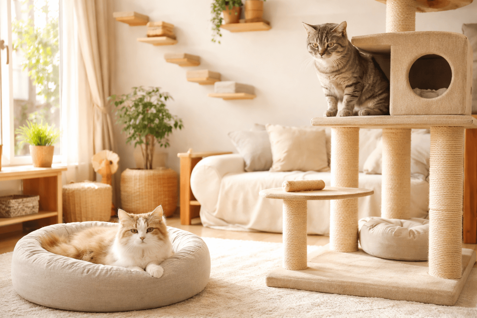 猫と暮らす部屋づくり｜上下運動と安心できる場所の設計