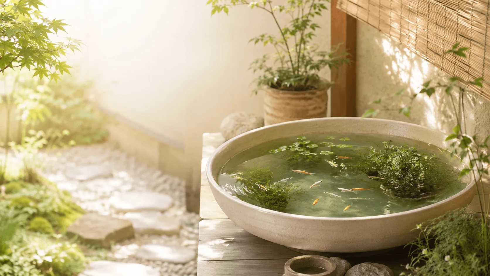 メダカの屋外飼育で気をつけたいこと｜暑さ・寒さ・雨への備え