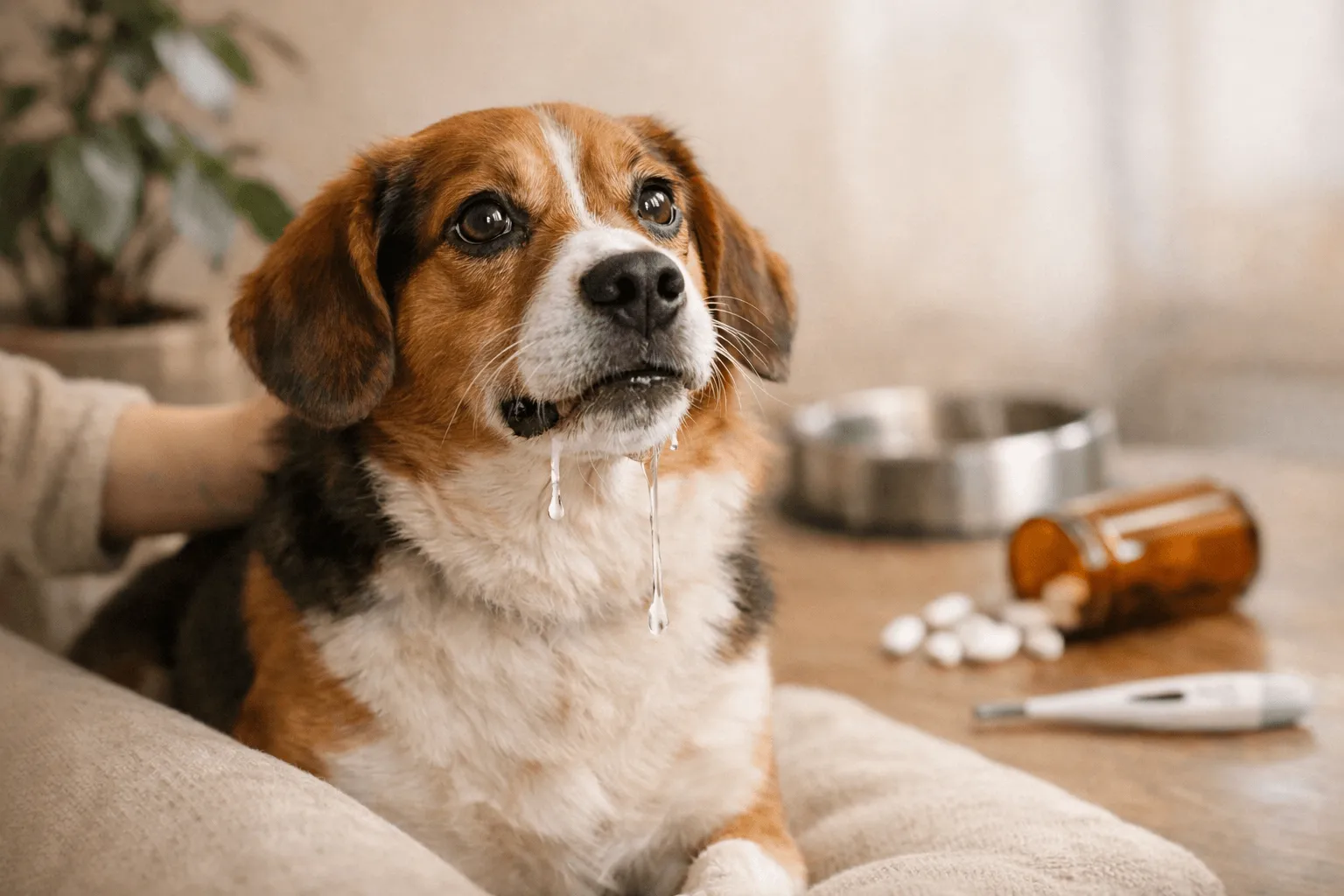 犬がよだれを大量に出す｜原因と危険サイン
