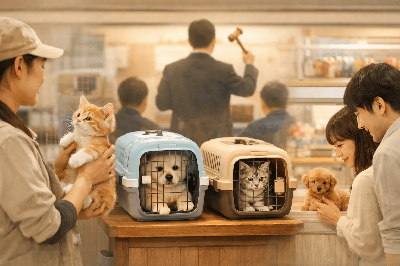 日本の犬猫の流通構造｜ブリーダー・市場・ショップの関係