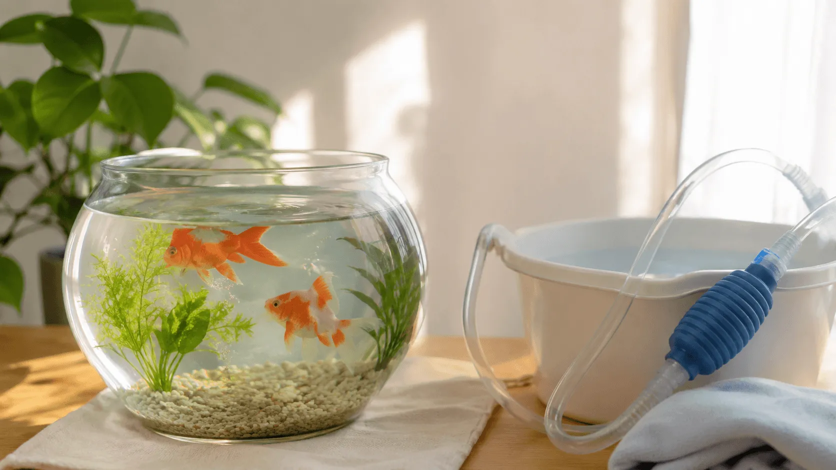 金魚の水換えはどのくらい必要？頻度とやりすぎの見分け方
