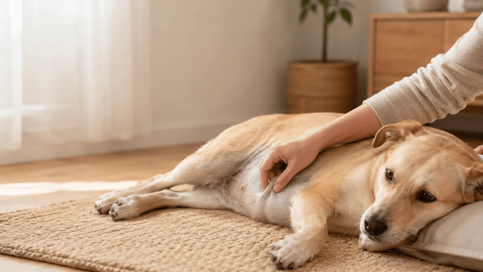 犬にもおへそはある？見つけにくい理由と「でべそ」の見分け方