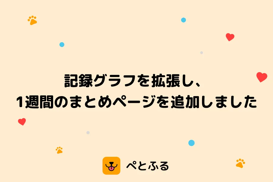 記録グラフを拡張し、1週間のまとめページを追加しました📈