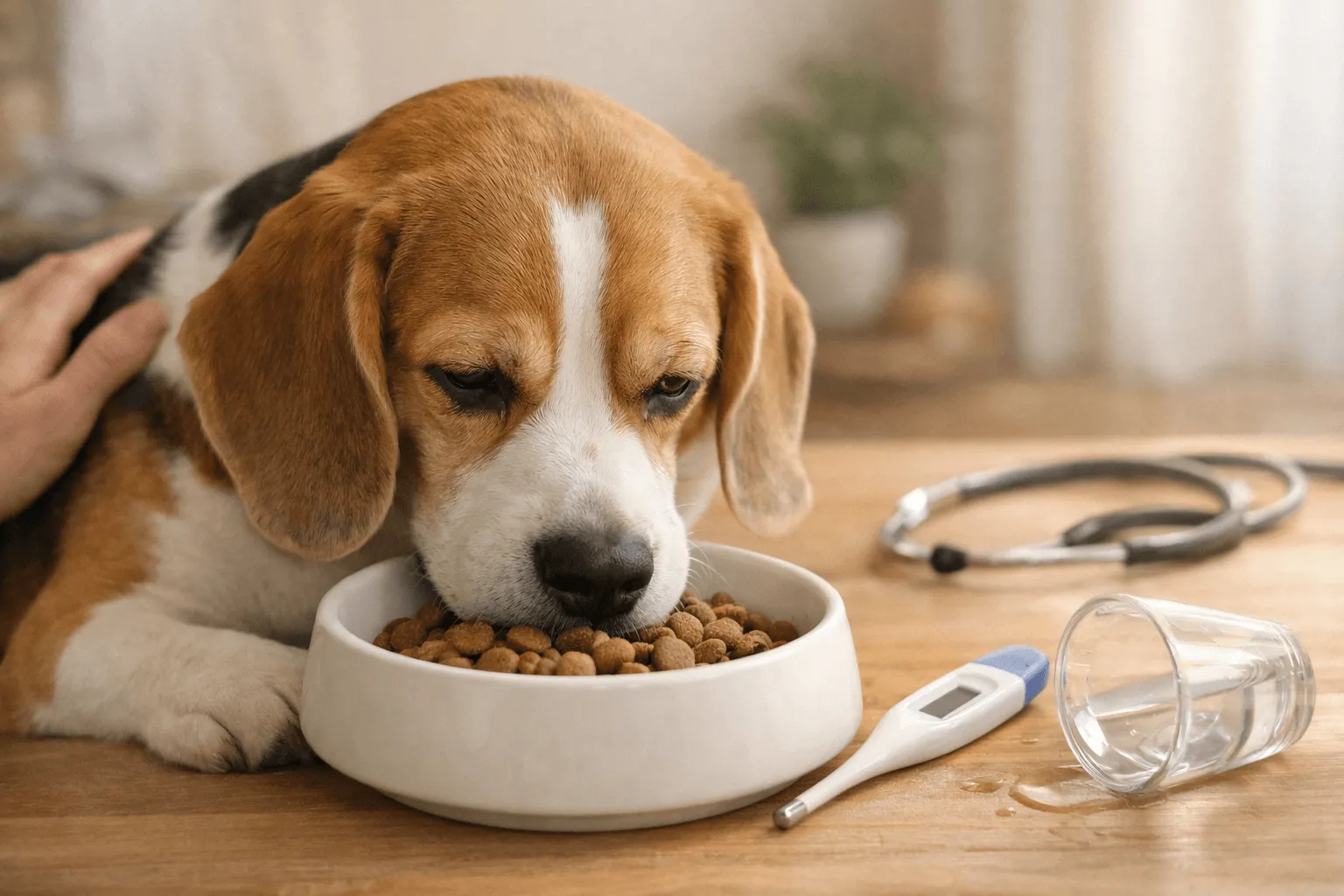 犬が急にごはんを食べない｜様子見の目安と受診サイン