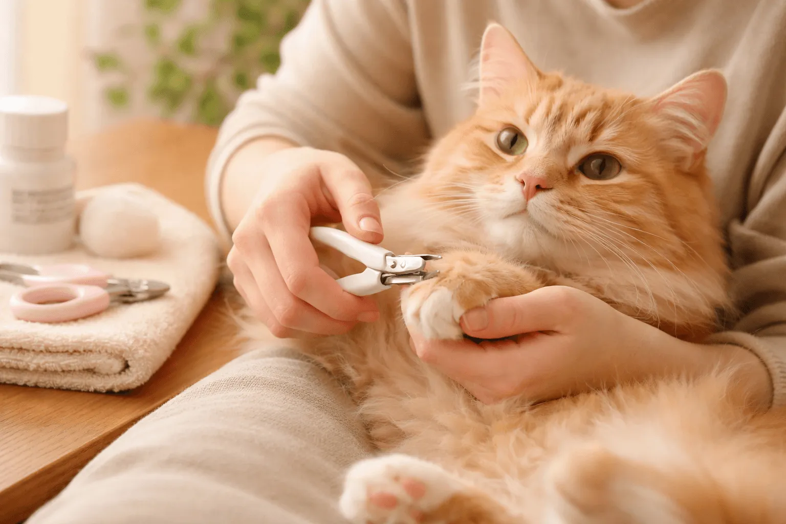 猫の爪切り｜頻度と安全な切り方