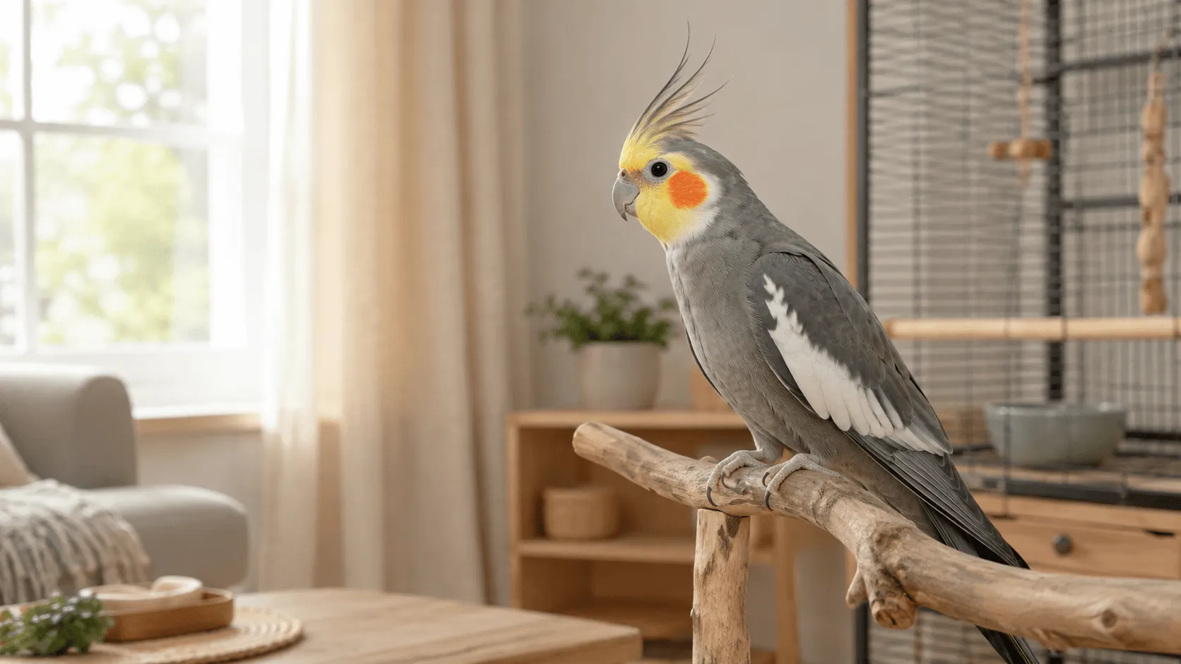 オカメインコの冠羽が立つ・寝るのはなぜ？｜驚き・関心・緊張の読み取り方