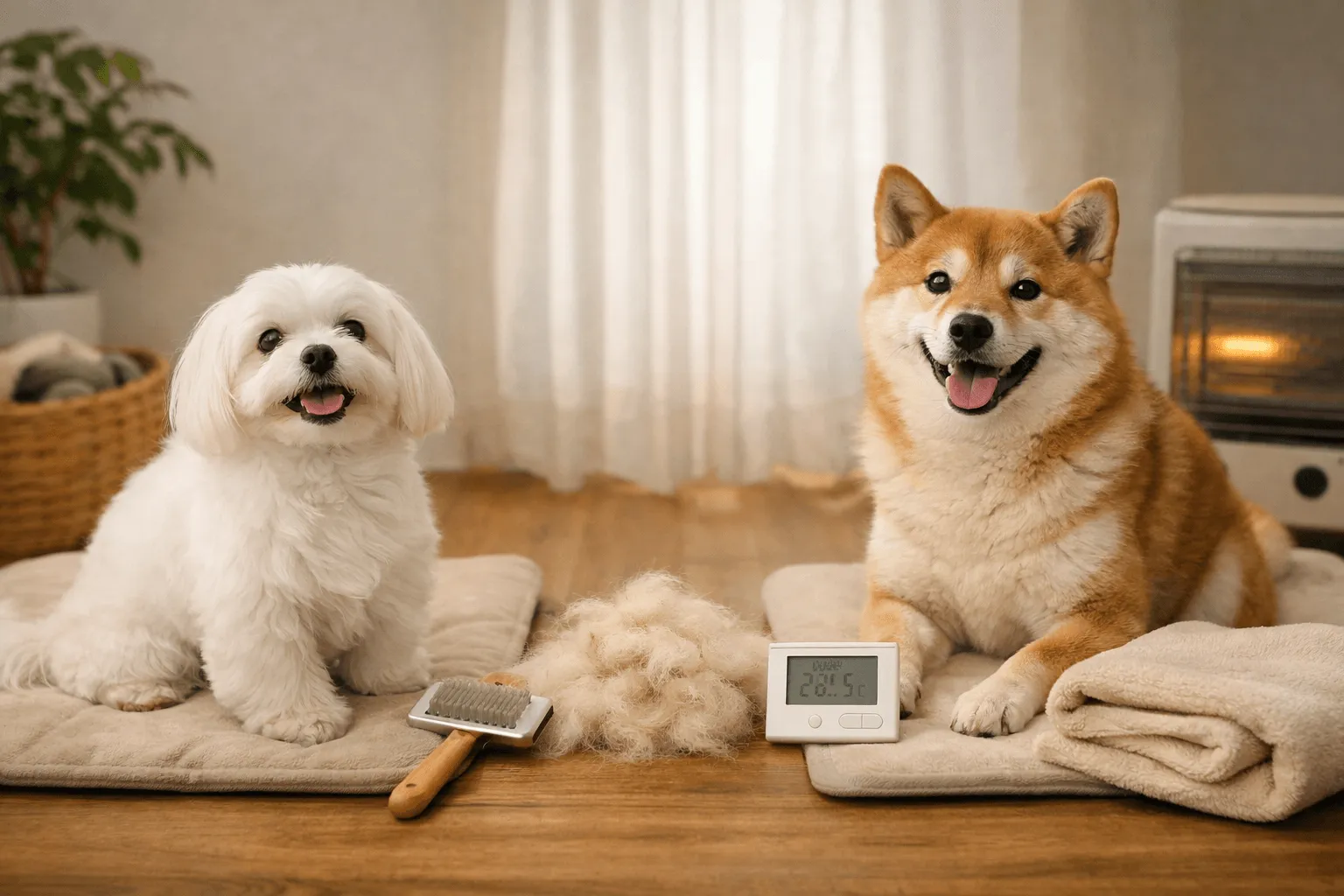 犬のシングルコートとダブルコートの違い｜抜け毛・寒さ耐性