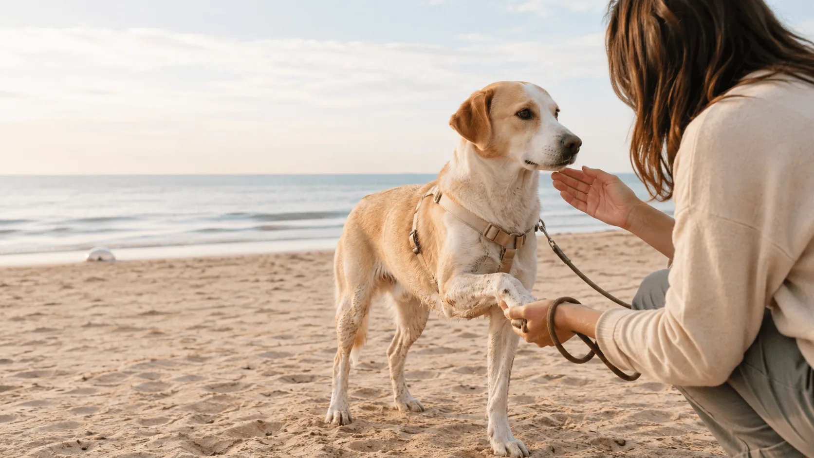 犬がクラゲに触れたかもしれないとき｜海辺で確認したい症状と受診目安