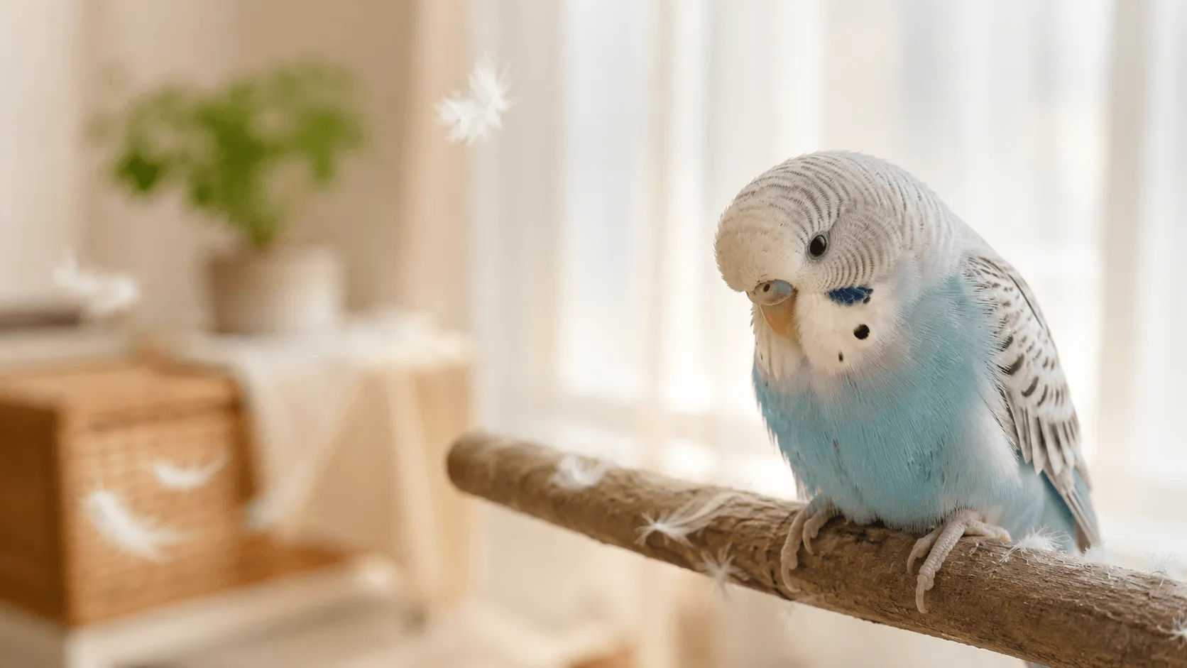 インコの換羽で元気がないとき｜自然な変化と受診目安