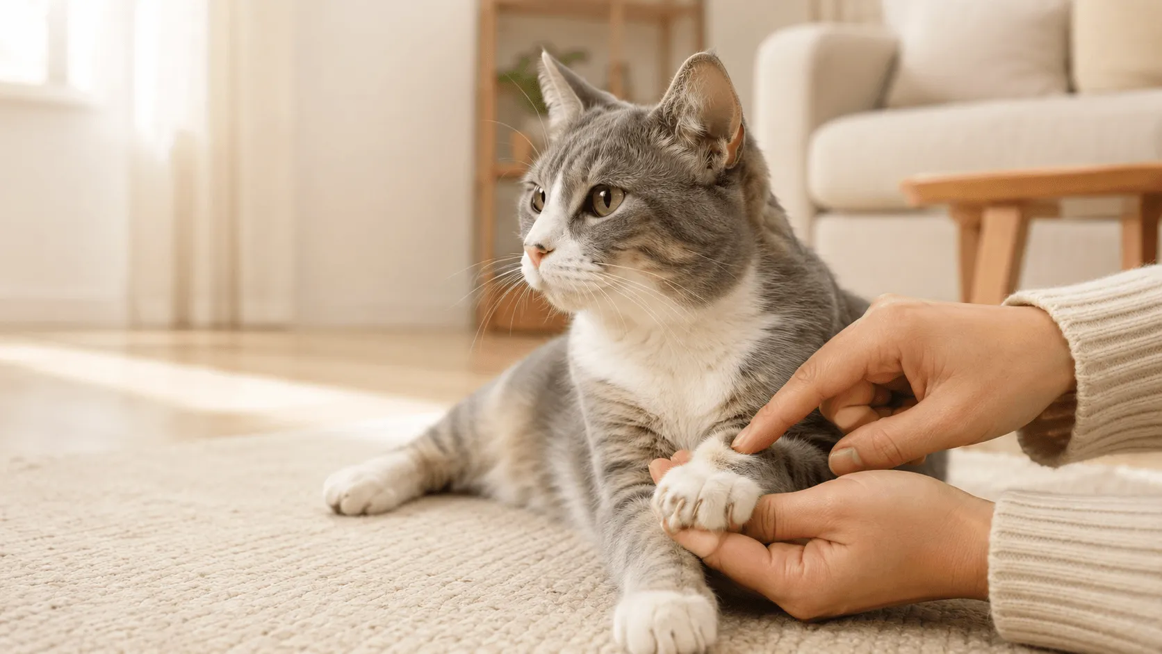 猫の前足は5本、後ろ足は4本？指と爪の数が違う理由
