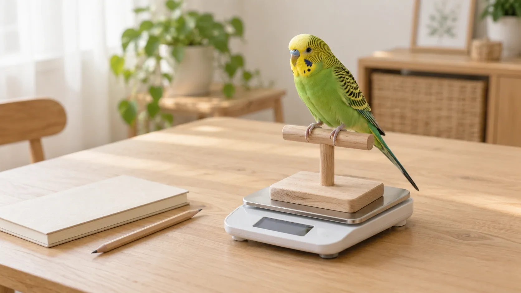 セキセイインコの体重はどう測る？体重計・慣らし方・記録の続け方