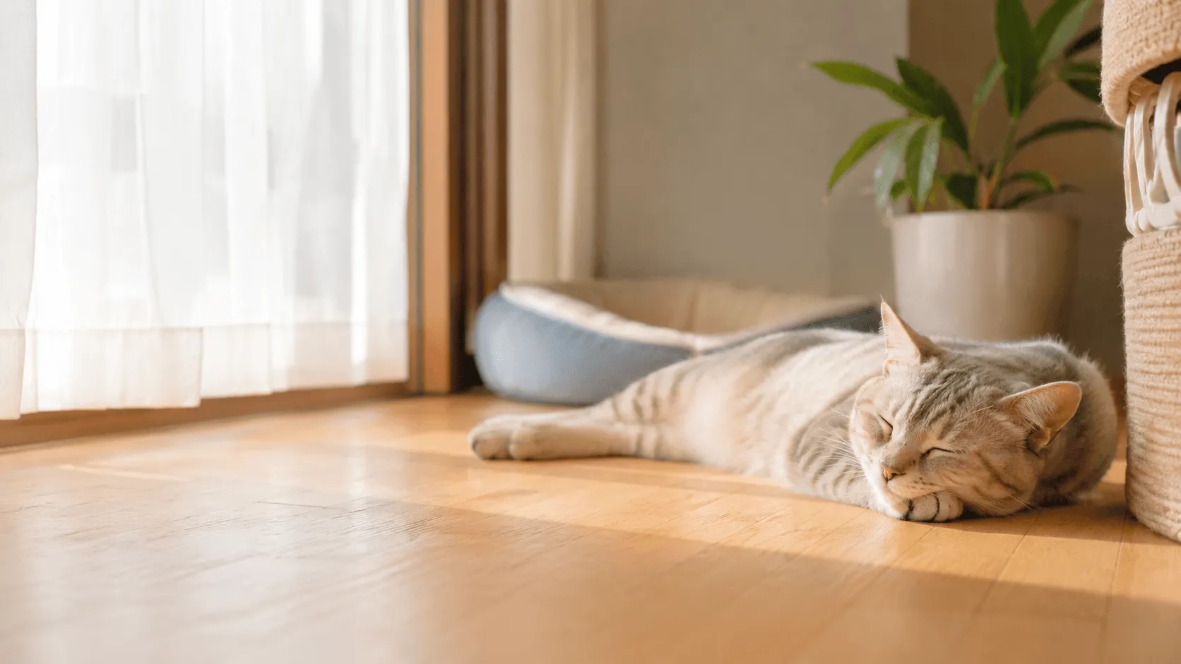 猫が暑い日に寝てばかりいるとき｜暑さ対策と体調不良の見分け方